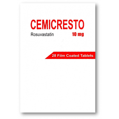 CEMICRESTO 10 MG ( ROSUVASTATIN ) 28 FILM-COATED TABLETS